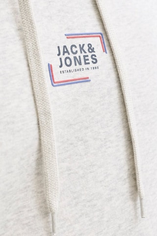 Sweat regular en coton biologique à capuche - Gris clair chiné