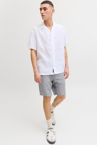 Short tapered en lin - Indigo