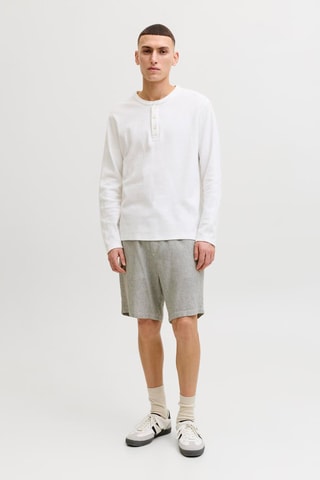 Short tapered en lin - Gris
