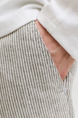 Short tapered en lin - Gris