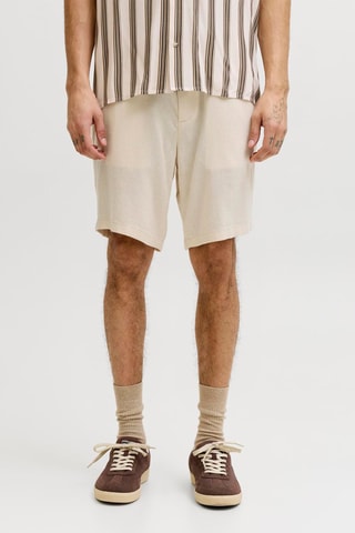 Short tapered en lin - Beige