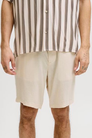 Short tapered en lin - Beige