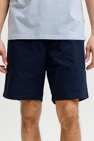 Short regular taille haute - Bleu marine