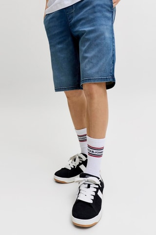 Short regular en jean - Bleu marine