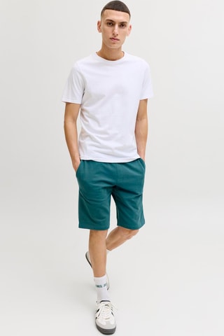 Short regular en coton biologique - Bleu canard