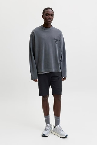 Short regular en coton biologique - Noir