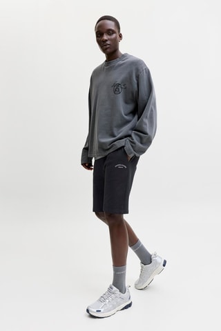 Short regular en coton biologique - Noir