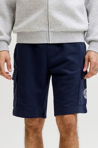 Short regular en coton biologique - Bleu marine