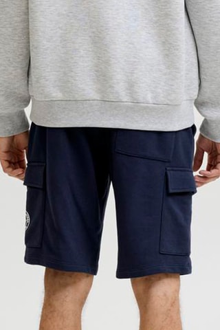 Short regular en coton biologique - Bleu marine