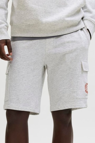 Short regular en coton biologique - Gris chiné