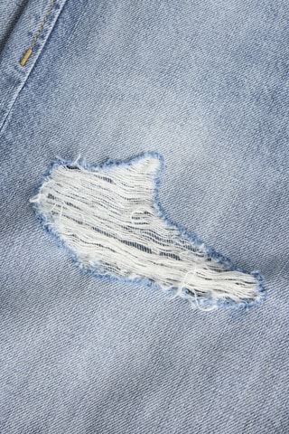Short relaxed en jean taille haute - Bleu