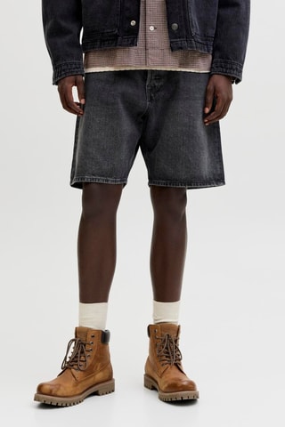 Bermuda relaxed en jean - Gris