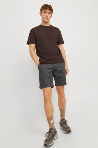 Bermuda regular en coton biologique - Anthracite