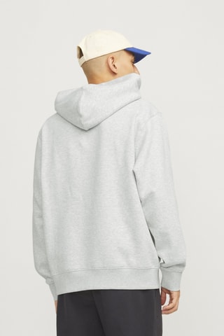 Sweat loose à capuche - Gris clair