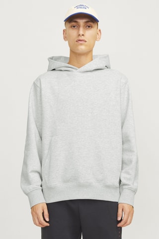Sweat loose à capuche - Gris clair