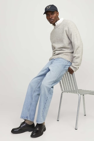 Jean loose en coton biologique - Ciel