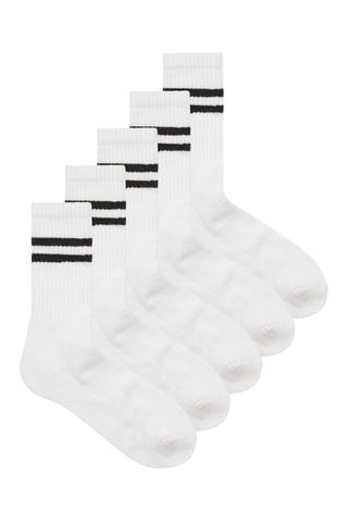 5 paires de chaussettes - Blanc
