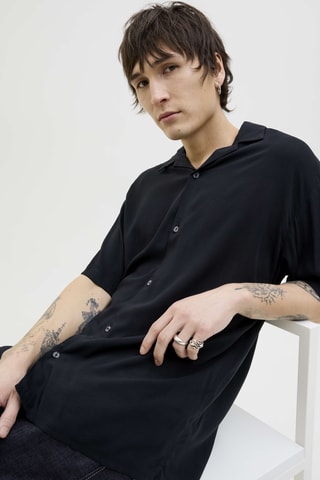 Chemise relaxed - Noir