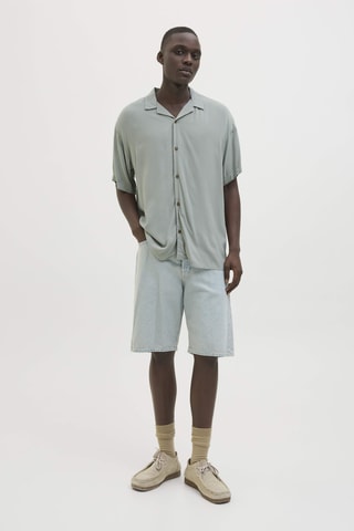 Chemise relaxed - Vert gris
