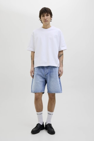 Short taille haute relaxed - Ciel