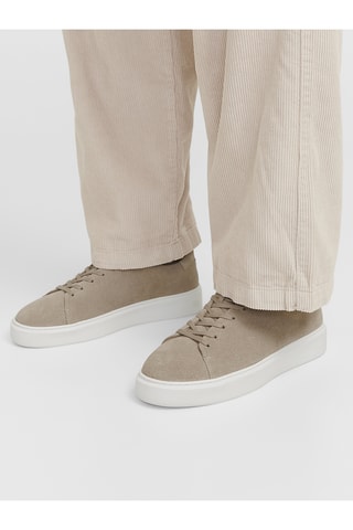 Baskets en cuir - Taupe