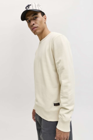 Sweat relaxed en coton biologique - Beige
