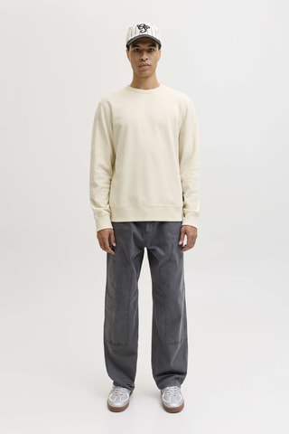 Sweat relaxed en coton biologique - Beige