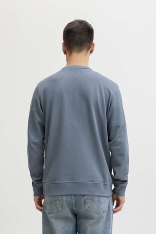 Sweat relaxed en coton biologique - Bleu gris
