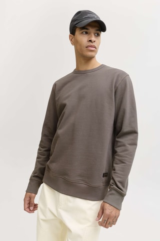 Sweat relaxed en coton biologique - Marron