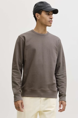 Sweat relaxed en coton biologique - Marron