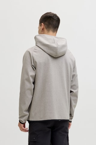 Sweat relaxed à capuche - Gris clair