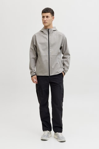 Sweat relaxed à capuche - Gris clair