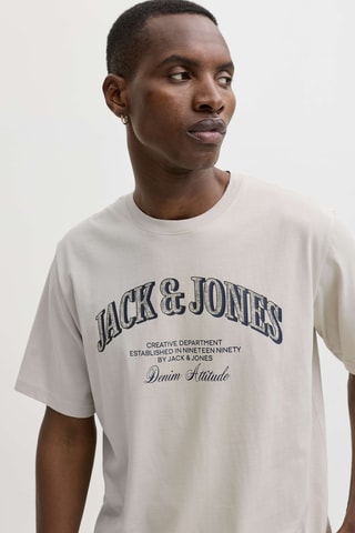 T-shirt relaxed en coton biologique - Beige