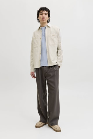 Chemise regular en lin - Beige