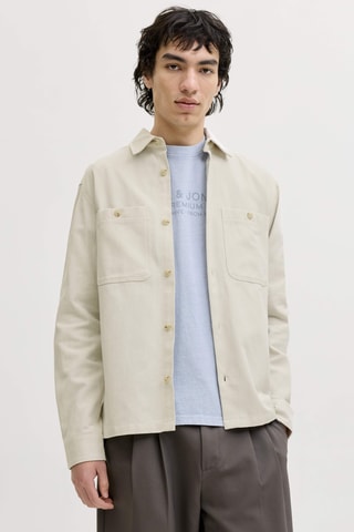 Chemise regular en lin - Beige