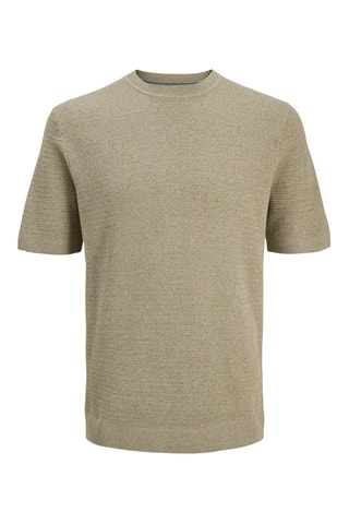 T-shirt regular en coton biologique - Beige