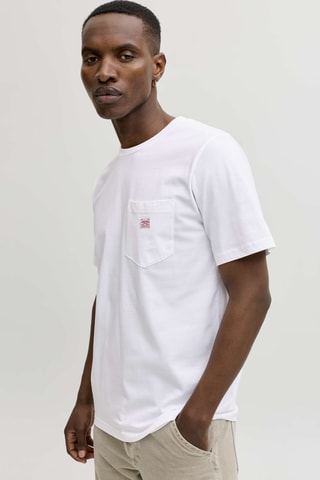 T-shirt regular en coton biologique - Blanc