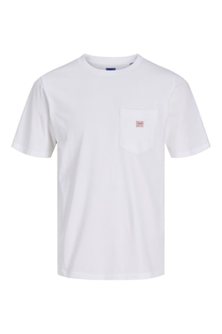 T-shirt regular en coton biologique - Blanc