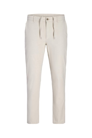 Chino regular en lin - Beige