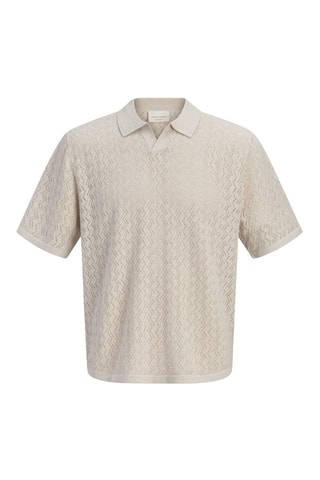 Polo relaxed - Gris clair