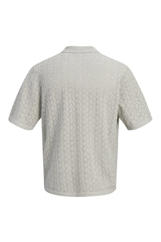 Polo relaxed - Gris chiné