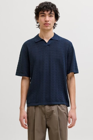 Polo relaxed - Bleu nuit