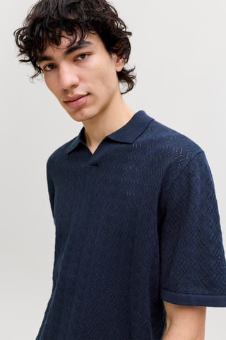 Polo relaxed - Bleu nuit