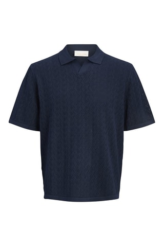 Polo relaxed - Bleu nuit