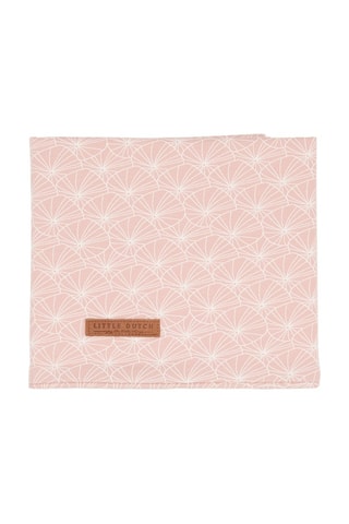 Drap en coton biologique - Rose - 110 x 140 cm