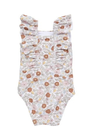 Maillot 1 pièce - Blanc et marron