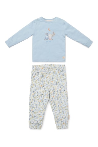 Pyjama en coton biologique - Bleu et vert