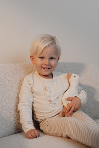 Pyjama en coton biologique - Marron clair