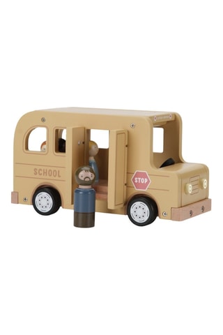 Bus scolaire et figurines en bois - Dès 18 mois