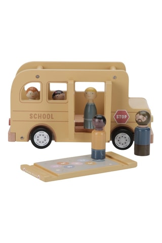 Bus scolaire et figurines en bois - Dès 18 mois